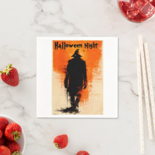 Halloween Graphic – 1960s Poster Vibes Napkin