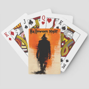 Halloween Graphic – 1960s Poster Vibes Playing Cards
