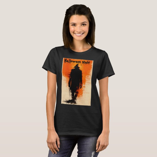 Halloween Graphic – 1960s Poster Vibes T-Shirt (Front Full)
