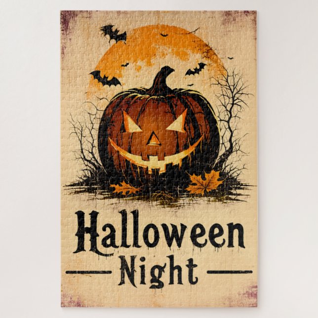 Halloween Graphic – 1960s Theme Edition Jigsaw Puzzle (Vertical)