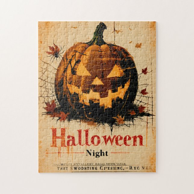 Halloween Graphic – Classic 1960s Design Jigsaw Puzzle (Vertical)