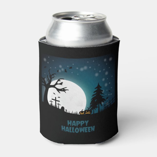 Halloween Graveyard Can Cooler (Can Front)