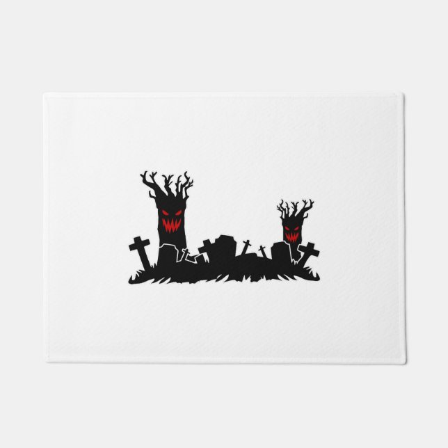 Halloween Graveyard   Doormat (Front)