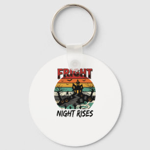 Halloween Graveyard Fright Night Keychain