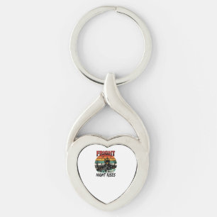 Halloween Graveyard Fright Night Keychain