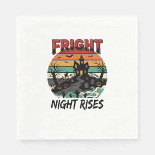 Halloween Graveyard Fright Night Napkin