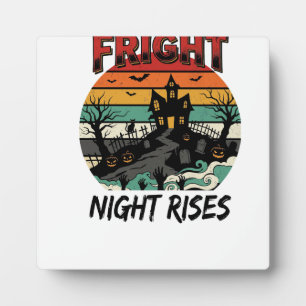 Halloween Graveyard Fright Night Plaque