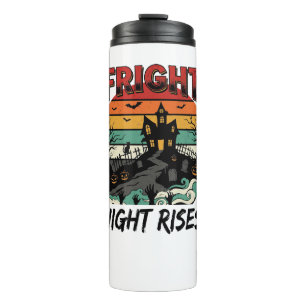 Halloween Graveyard Fright Night Thermal Tumbler