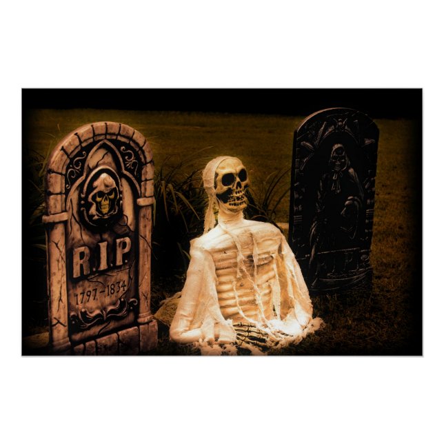 Halloween Graveyard Poster (Front)