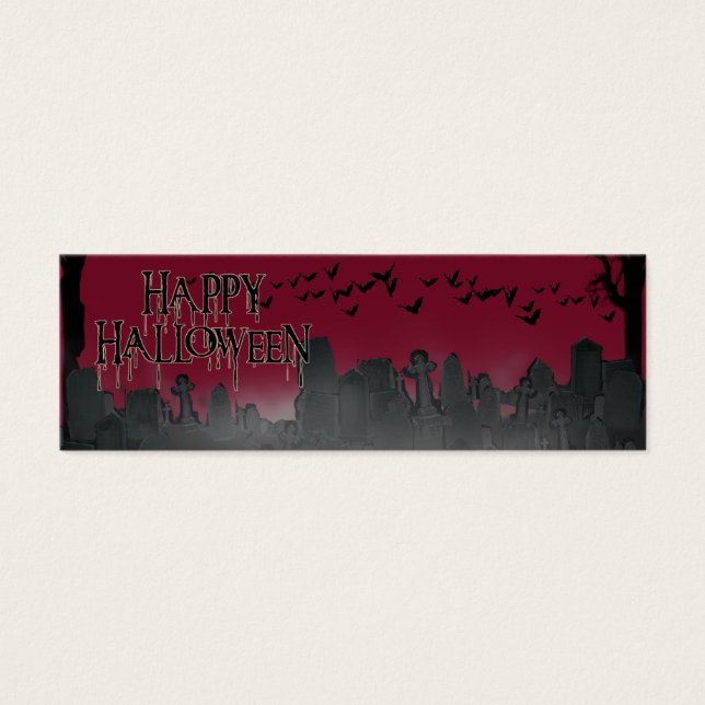 Halloween Graveyard Scene Silhouette (Front)