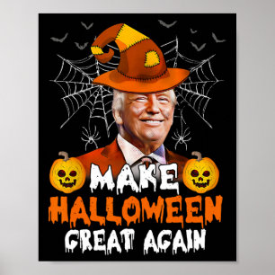 Halloween Great Again Funny Trump Jack O Lantern G Poster