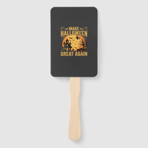 Halloween Great Again Haunted House Pumpkin Hand Fan
