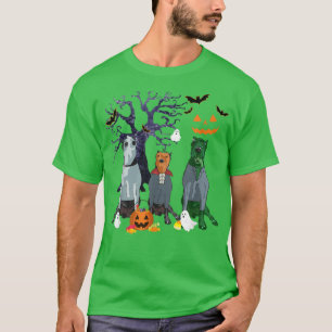 Halloween Great Dane Dog Witch Scary Halloween Cos T-Shirt