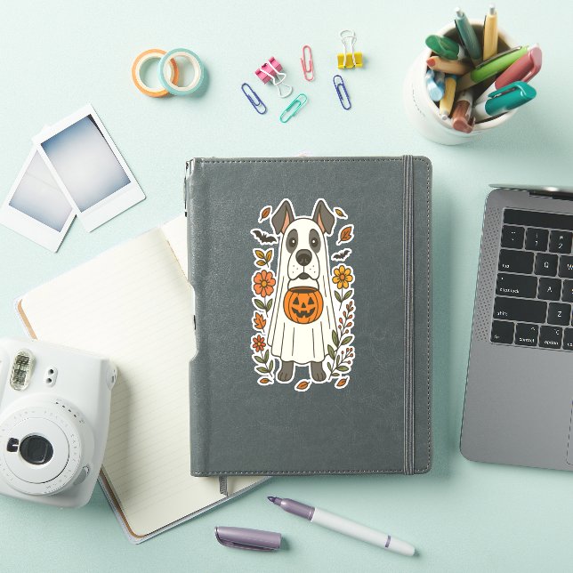 Halloween Great Dane Flowers (iPad Cover)