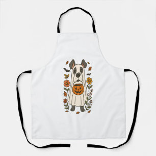 Halloween Great Dane Flowers Apron