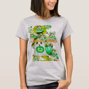 Halloween Green deep sea Ghost Png, Trendy T-Shirt