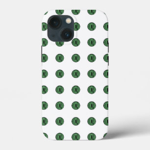 Halloween Green Polka Dot Eyes iPhone 13 Mini Case