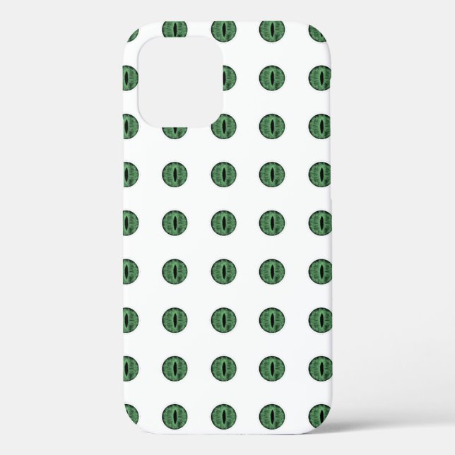 Halloween Green Polka Dot Eyes Case-Mate iPhone Case (Back)
