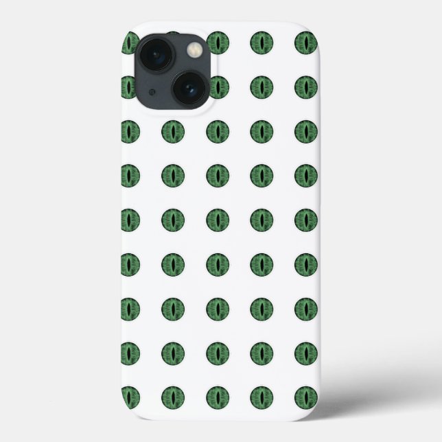Halloween Green Polka Dot Eyes Case-Mate iPhone Case (Back)