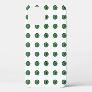 Halloween Green Polka Dot Eyes iPhone 12 Case