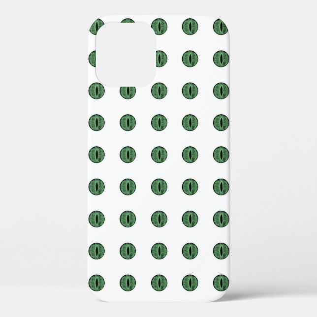 Halloween Green Polka Dot Eyes Case-Mate iPhone Case (Back)