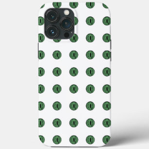 Halloween Green Polka Dot Eyes iPhone 13 Pro Max Case