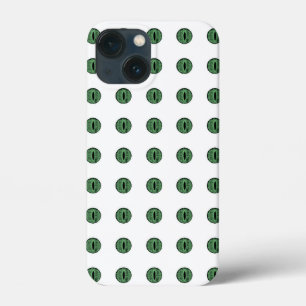 Halloween Green Polka Dot Eyes iPhone 13 Mini Case