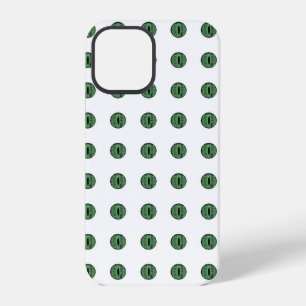 Halloween Green Polka Dot Eyes iPhone 12 Pro Case