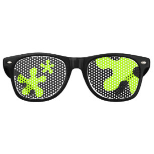 Halloween green slime slimy party, funny shades