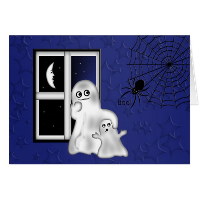 Halloween Greeting Card/Ghost (Front Horizontal)