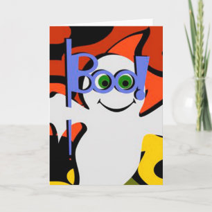 Halloween Greeting Card/Ghost Card