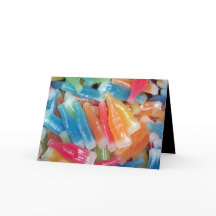 HALLOWEEN GREETING CARD L@@K wax bottles wax candy