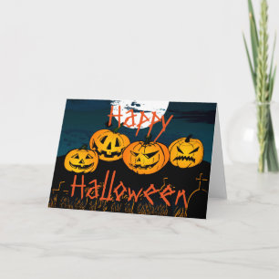 Halloween Greeting Card/Pumpkins Card
