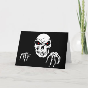 Halloween Greeting Card/Skeleton Card