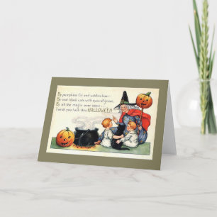 Halloween Greeting Card/Witch Card