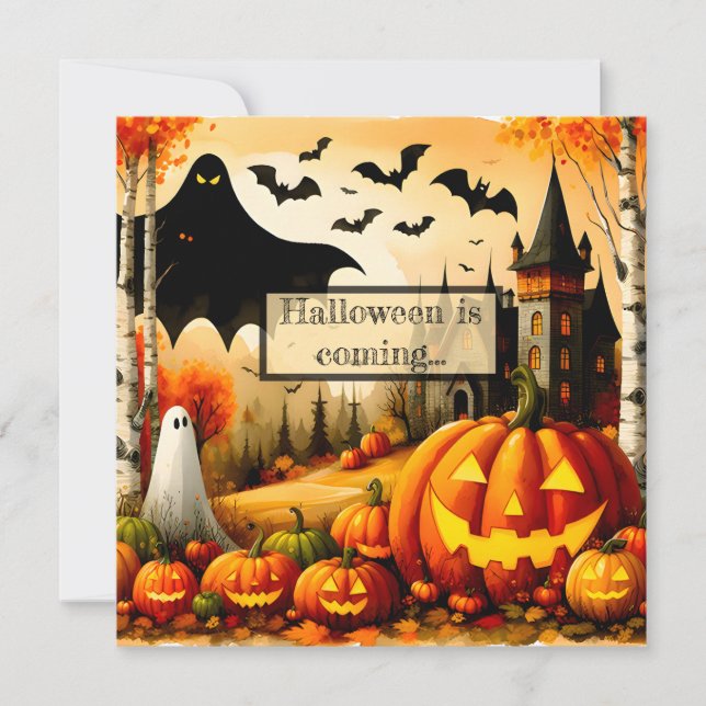 Halloween greeting cards (Front)