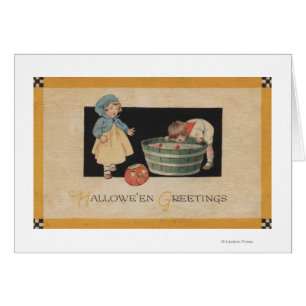 Halloween GreetingBobbing for Apples