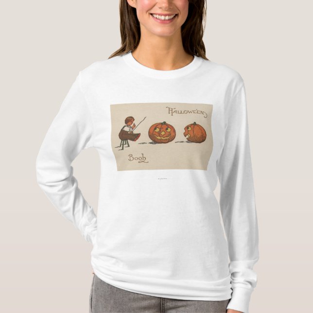 Halloween GreetingBook T-Shirt (Front)