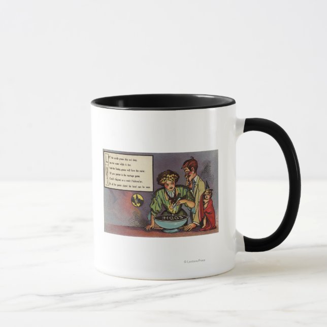 Halloween GreetingCandle Grease Mug (Right)