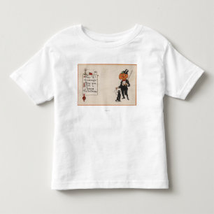Halloween GreetingJack-O-Lantern in Tux Toddler T-shirt