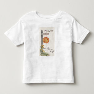 Halloween GreetingJack-O-Lantern on Post Toddler T-shirt