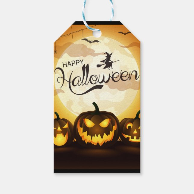 Halloween Greetings Gift Tags (Front)