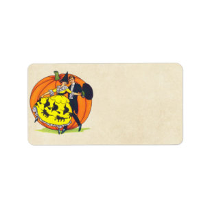 Hallowe'en Greetings Label