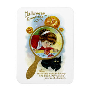 Halloween greetings magnet