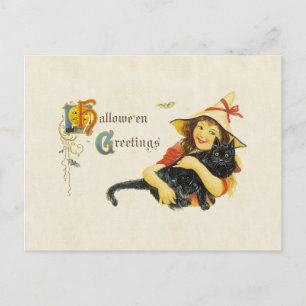 Hallowe'en Greetings Postcard