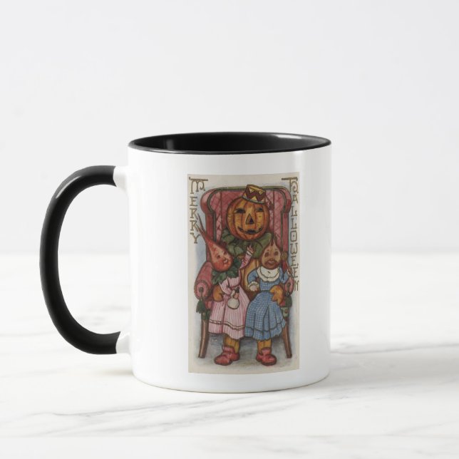 Halloween GreetingTurnip Heads Mug (Left)