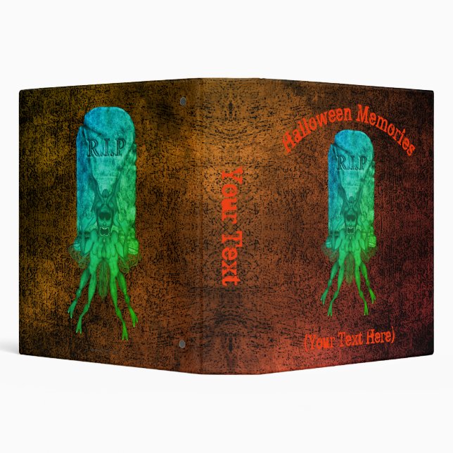 Halloween Gremlin Creature Personalized       Binder (Background)