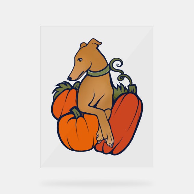 halloween greyhound (Recto)