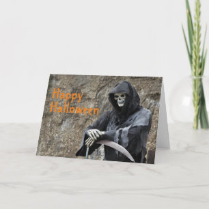 Halloween Grim Reaper Customizable Card