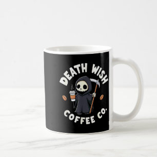 Halloween Grim Reaper Death Wish Coffee Mug